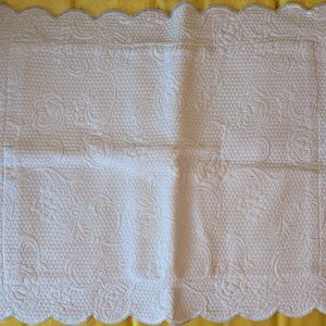 sferra unused pillow case (sham) boudoir size VIOLET (lavender) Alice Scallop